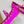BALLERINES VALENTINO GARAVANI ROCKSTUD EN SATIN ROSE FUSCHIA