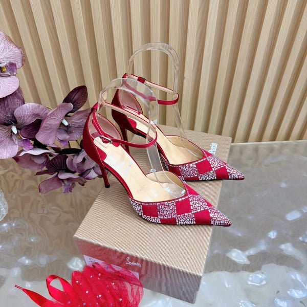 CL 2026 Slingback Pumps 100mm Silk Rhinestone 775986