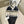 Completo costume da bagno bikini nero con finiture bianche 627832