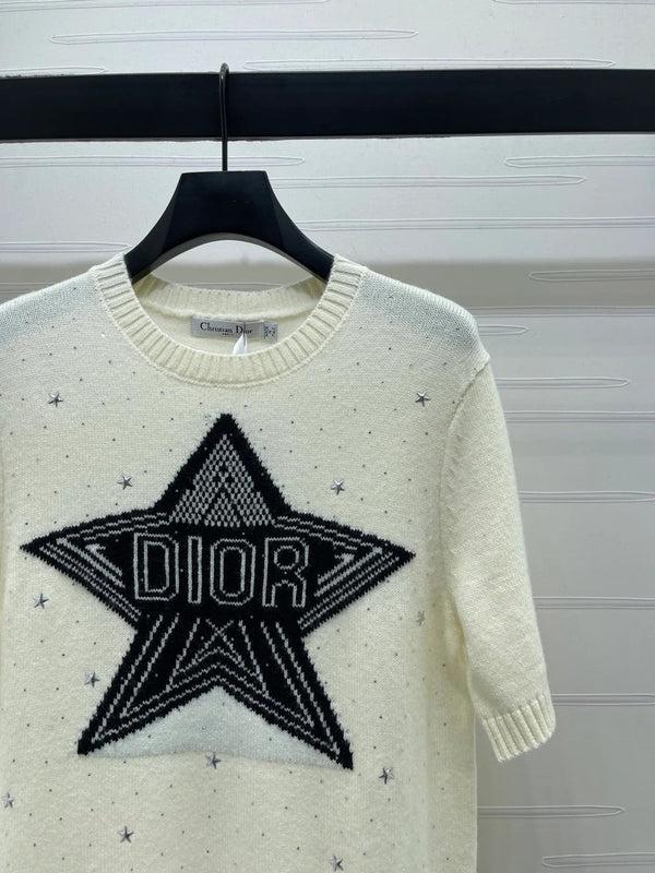 Dior 2026 Logo Star Short-Sleeve Shirt Wool