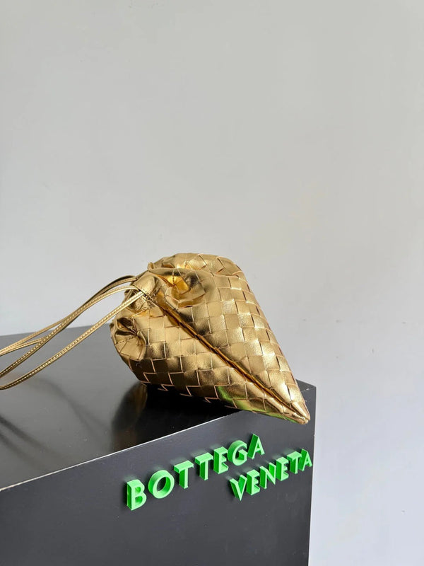 Bottega Veneta 2026 Sac à Poussière Cuir Laminé Doré