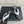 CC 26s Thong Sandals Black White Rubber Leather 647684