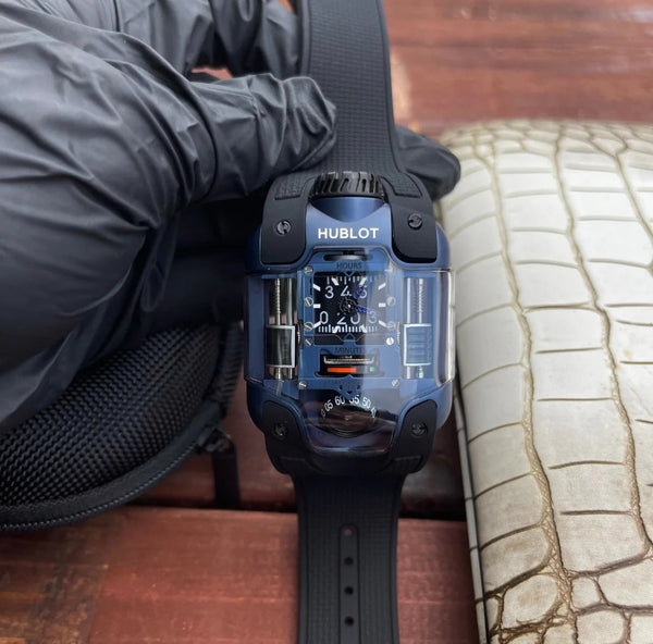 Hublot MP-10 Tourbillon Weight Energy System Watch Rubber Strap