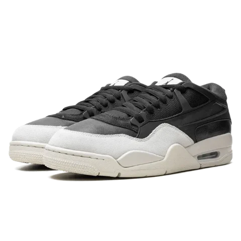 Nike Air Jordan 4 Black Ivory Suede Leather