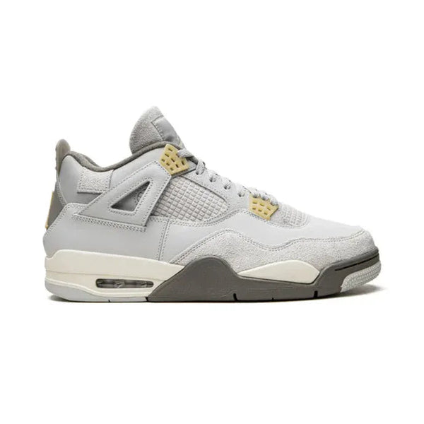 Nike Air Jordan 4 Light Gray Suede Leather