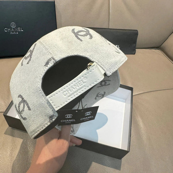 Casquette de baseball en jean à logo CC Chanel Coton 280832