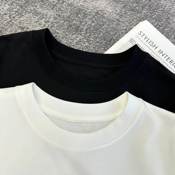 Chanel 2026 T-shirt Rose Lettre T Blanc Noir Coton 359108