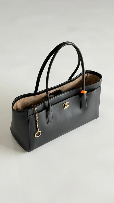 Chanel 2026 Executive Cerf Tote Bag Black Calfskin