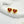 CC Black Enamel Gold Double C Heart Earrings