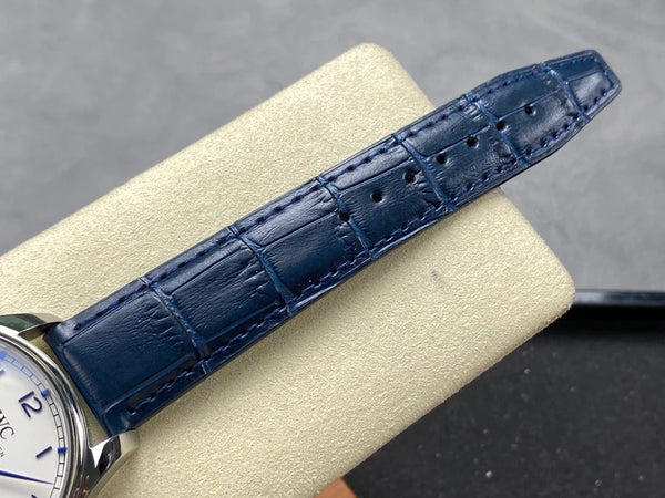 IWC Portuguese 40.4mm Cream Dial Blue Numerals Crocodile Leather