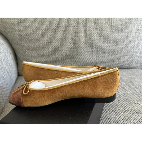 CC Ballerines Cambon Velours Camel