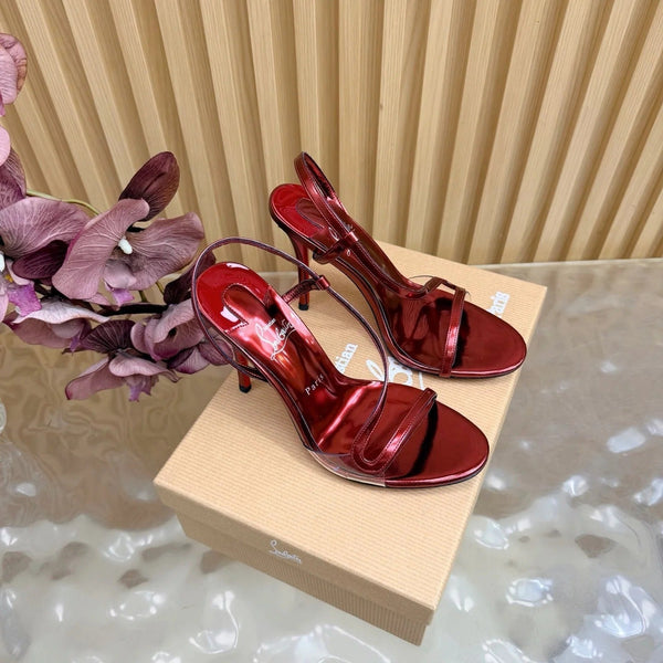 CL 2026 Rosa Z Slingback Sandals 100mm Patent Leather 776004