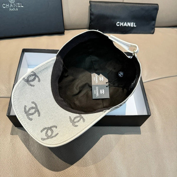 Casquette de baseball en jean à logo CC Chanel Coton 280832