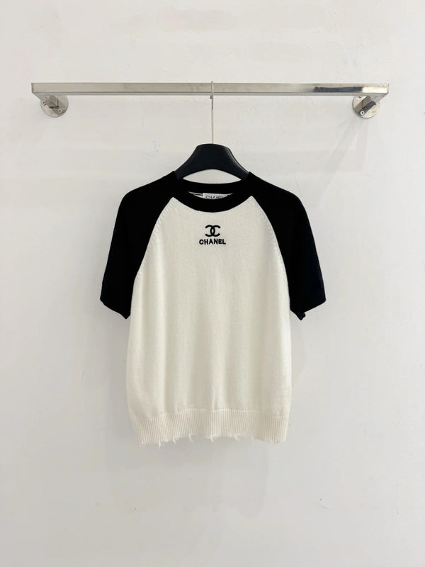 Chanel 2026 T-shirt à manches courtes en laine