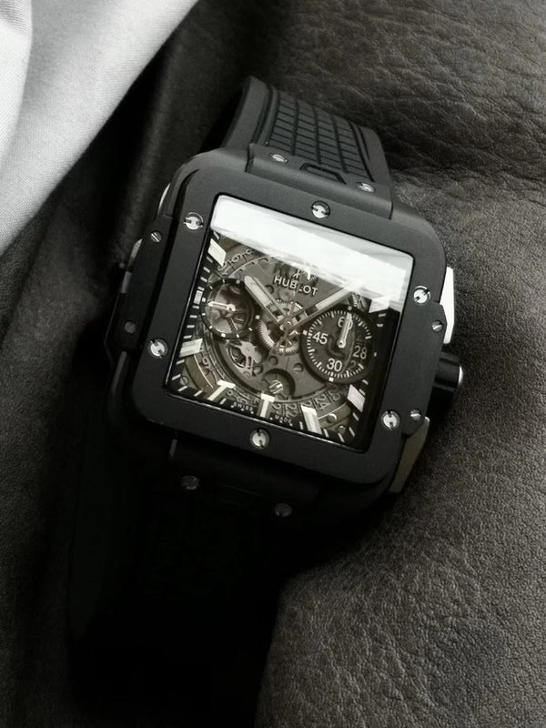 Hublot Square Bang Unico Black Ceramic 42mm Watch