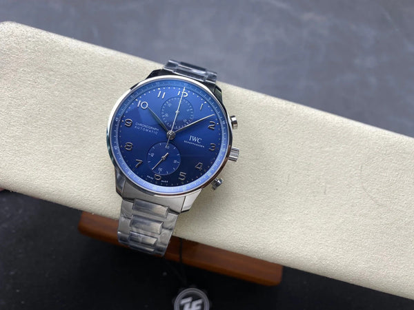 IWC Portuguese 41mm Blue Dial Silver Numerals Steel Case