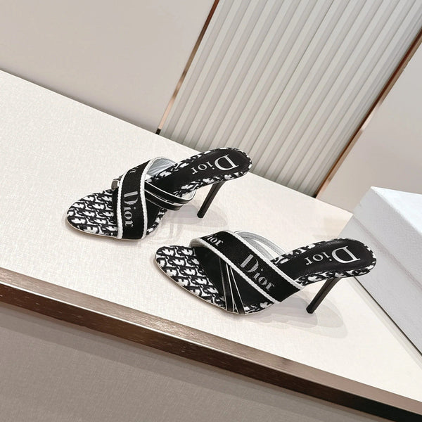 CD 2026 Monogram Sandal 85mm Canvas Leather 844325