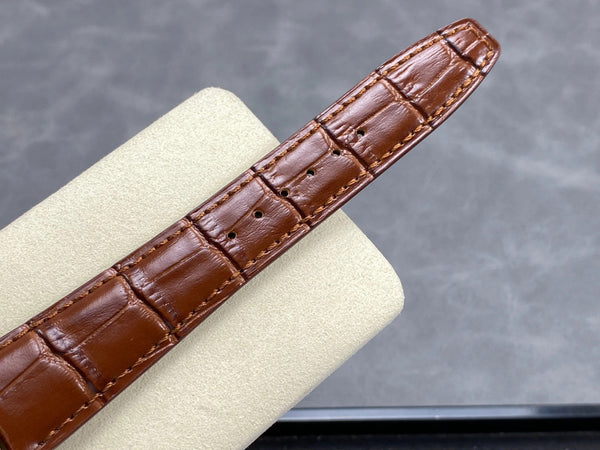 IWC Portuguese 42mm Cream Dial Pink Gold Case Crocodile Leather