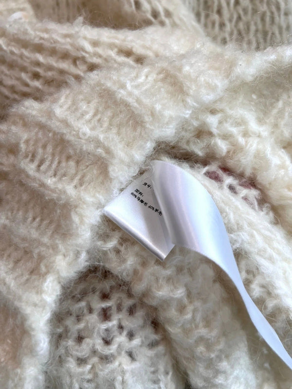 CELINE 25S CROCHET SLEEVE KNIT JACKET 0085