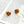 CC Black Enamel Gold Double C Heart Earrings