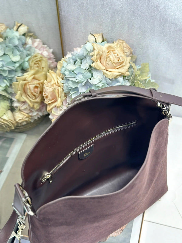 CD 2026 Bag Coffe 39cm Suede Leather 288380