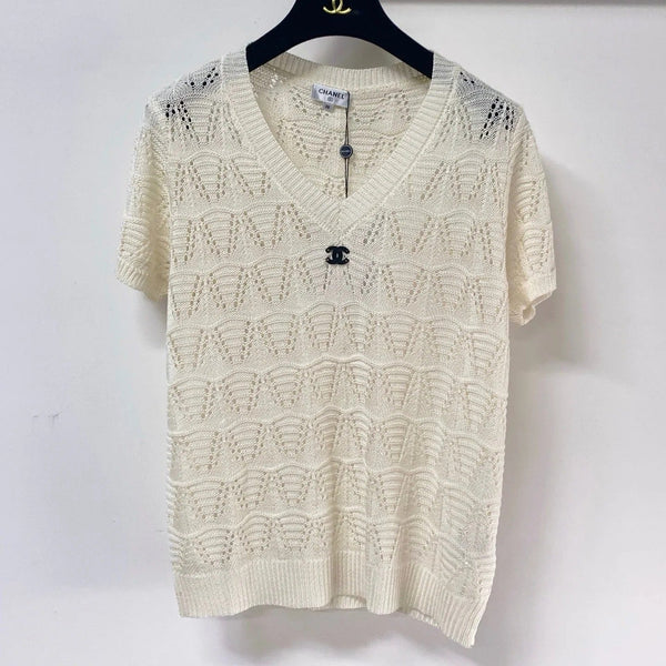 CC 2026 V-Neck Short-Sleeved Shirt Laine Wool 463520