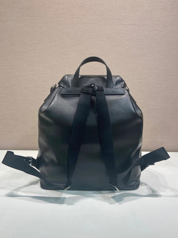 Prada 2026 Backpack 39cm Black Lambskin 351845