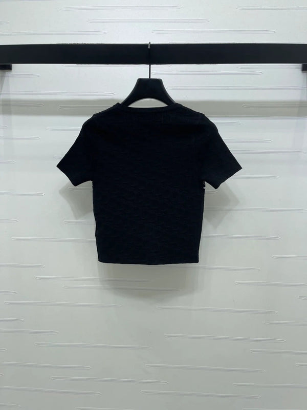 Dior 2026 Crew Neck Knit Short-Sleeve Top Wool 352606