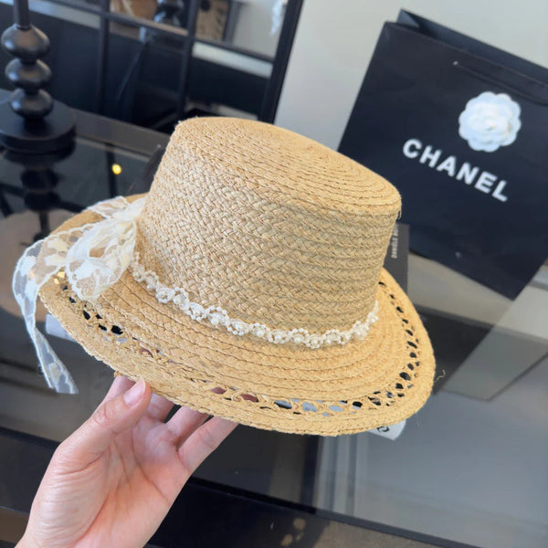CC Bow-tie Straw Hat 279626