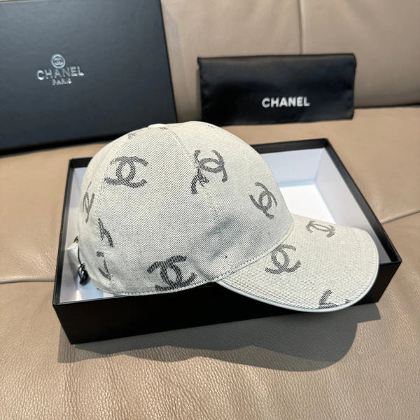 Casquette de baseball en jean à logo CC Chanel Coton 280832