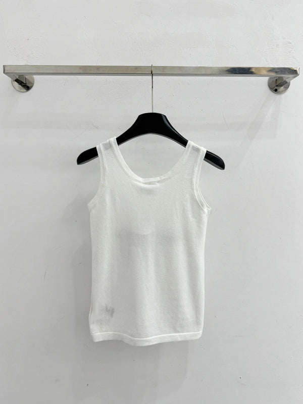 CD 2026 Letter Star Slim Fit Knit Vest Wool 516712