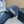 CD 26s Beach Sandals Navy Blue Sheepskin 665319