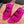 YSL 26ss Pointed High Heels Sandals 110 Fuchsia Pink Silk Leather 648786