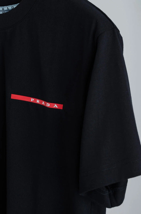 PRA 2026 Men's Short T-shirt White Red Logo Cotton 843627