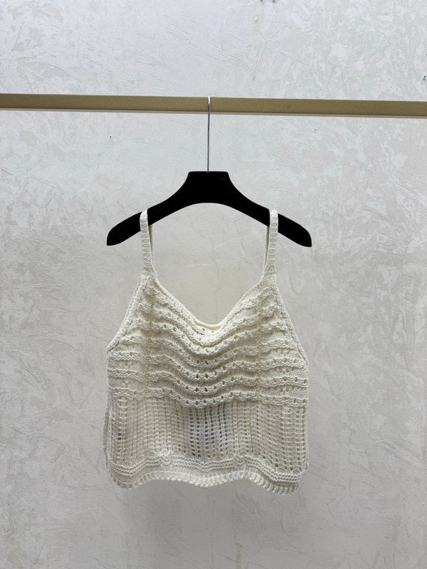 Chanel 2026 Camisole Creuse Laine Nylon