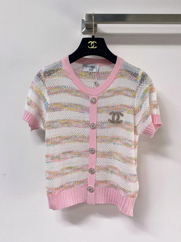 CC 2026 Short-Sleeve Knit Cardigan Wool Laine 463563