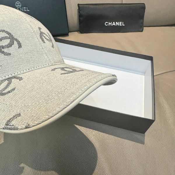 Casquette de baseball en jean à logo CC Chanel Coton 280832