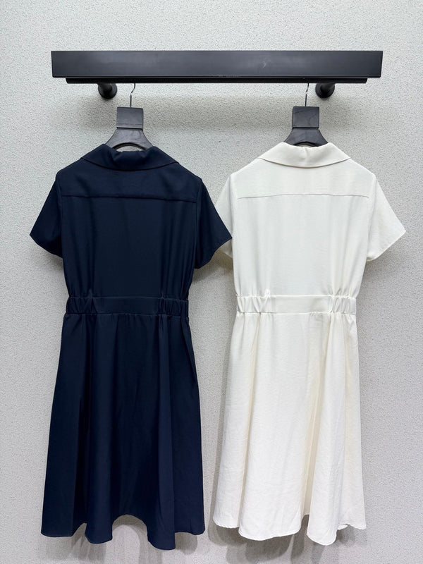 Miu 2026 Short-sleeved Shirt Dress Polyester 384302