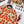 Gilet à motif floral CC 26 Laine Cachemire Orange Beige 785282