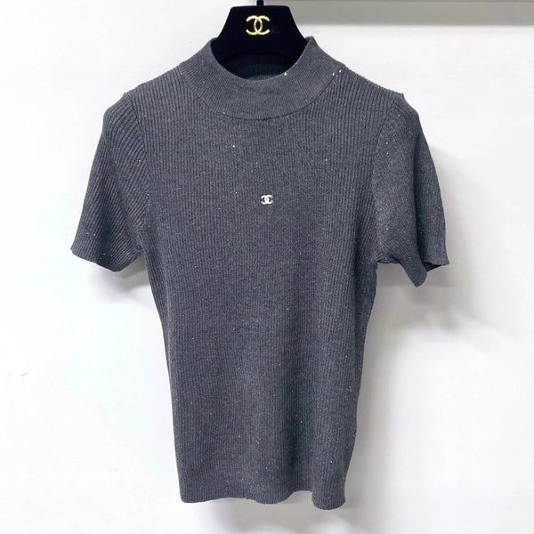 CC 2026 Short-Sleeved Shirt Glitter Detail Tencel 439810