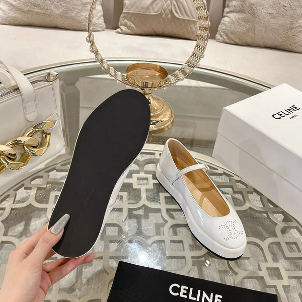 CL 26 Mary-Jane Ballerina Shoes Patent Calfskin 736544