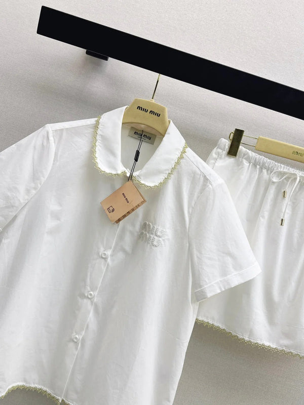 Miu 2026 Set White Cotton 445696
