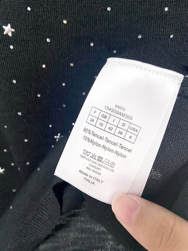 CD 2026 Star and Logo Knit T-shirt Tencel 405697