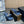 CD 26s Beach Sandals Navy Blue Sheepskin 665319