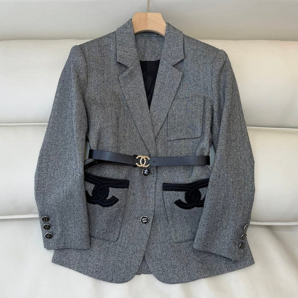 CHANEL 25S MANTEAU LONG BLAZER 492