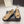 Sandales compensées PRA 2026S en toile beige et noire 657526