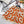 Gilet à motif floral CC 26 Laine Cachemire Orange Beige 785282