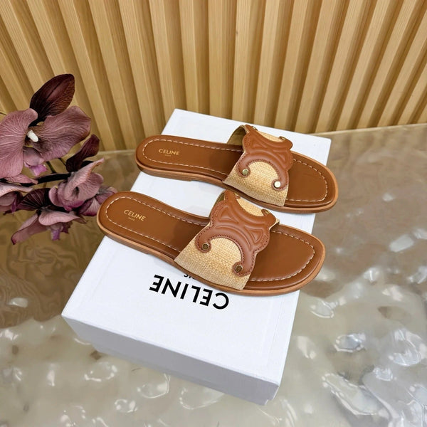 CL 26 Triomphe Slide Sandals Leather 749443