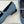 CL 26 Mary-Jane Ballet Flats Blue Fabric Leather 755871