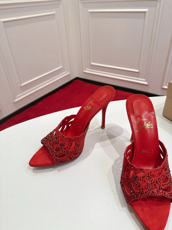 CL 2026 Lasera Strass 100mm Mules Lambskin 780417